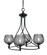 Capri Four Light Chandelier in Matte Black (200|904-MB-4602) Capri Four Light Chandelier in Matte Black (200|904-MB-4602)