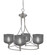 Capri Four Light Chandelier in Brushed Nickel (200|904-BN-4612)