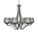 Zilo Six Light Chandelier in Graphite (200|566-GP-4602)