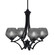 Zilo Four Light Chandelier in Dark Granite (200|564-MB-4622)