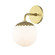 Paige One Light Bath and Vanity in Aged Brass (428|H193301-AGB)