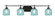 Odyssey Four Light Bath Bar in Matte Black (200|2614-MB-4615)