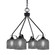 Odyssey Four Light Chandelier in Matte Black (200|2604-MB-4612)