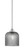 Odyssey One Light Mini Pendant in Brushed Nickel (200|2601-BN-4912)