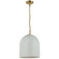 Patrice One Light Pendant in Faux Alabaster (216|PRC-121P-AGB)
