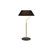 Geraldine One Light Table Lamp in Aged Brass & Matte Black (216|GRD-281T-AGB-MB-BK)