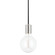 Ava One Light Pendant in Polished Nickel (428|H109701-PN)