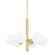Stella Six Light Chandelier in Aged Brass (428|H105806-AGB)