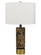 Salford One Light Table Lamp in Antique Brass/Black Marble (225|BO-3201TB)