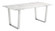 Atlas Dining Table in White, Silver (339|100707)