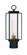 Avonlea One Light Outdoor Post Mount in Coal W/Gold (7|72736-66G)