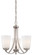 Overland Park Three Light Mini Chandelier in Brushed Nickel (7|4963-84)