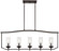 Elyton Five Light Island Pendant in Downton Bronze With Gold Highl (7|4645-579)