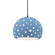 Radiance Collection One Light Pendant in Matte Black (102|CER-6585-SKBL-MBLK-BKCD)