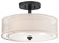 Parsons Studio Three Light Semi Flush Mount in Sand Coal (7|4107-66)