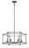 Langen Square Six Light Chandelier in Antique Nickel w/Clear Acrylic (7|3856-756)