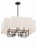 Upham Estates Eight Light Pendant in Coal w/Polished Nickel (7|2957-572)