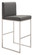 Genoa Barstool in Gray, Silver (339|100643)