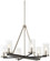 Cole'S Crossing Six Light Chandelier in Coal With Brushed Nickel (7|1056-691)