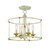 Westchester County Four Light Semi Flush Mount in Farm House White With Gilded G (7|1049-701)