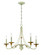 Westchester County Five Light Chandelier in Farm House White With Gilded G (7|1044-701)