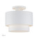 Zolana Two Light Semi-Flush Mount in White (107|40054-03)