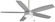 Airetor 52''Ceiling Fan in Brushed Nickel With Silver Blades (15|F673L-BN/SL)