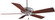 Supra 52'' 52''Ceiling Fan in Brushed Steel W/ Dark Walnut (15|F568-BS/DW)