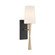 Trenton One Light Wall Sconce in Aged Brass + Black Forged (60|TRE-221-OP-AG-BF)