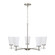 Drake Five Light Chandelier in Brushed Nickel (65|461051BN-660)