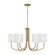 Adrian Six Light Chandelier in Aged Brass (65|459561AD-716)