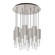 Bordeaux LED Pendant in Brushed Nickel/Clear Ribbed Glass (452|MP502204BNCR-13)
