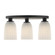 Baldwin Three Light Flush Mount in Matte Black (51|6-1247-3-89)
