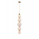 Zayna LED Pendant in Aged Brass (192|HF7960-AB-WHT)