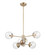 Avell Six Light Chandelier in Modern Gold (59|8156-MG)