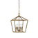Corona Four Light Pendant in Vintage Gold (59|3234-VG)