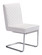 Quilt Dining Chair (Set of 2) in White, Chrome (339|100188)