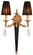 Metropolitan Family Two Light Wall Sconce in French Gold (29|N950492)