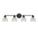 Mbath Four Light Bathroom Vanity Light in Matte Black (446|M80036MBK)