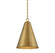 One Light Pendant in Natural Brass (446|M70112NB)