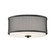 Mflus Three Light Semi-Flush Mount in Matte Black (446|M60018MBK)