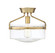 Msemi One Light Semi-Flush Mount in Natural Brass (446|M60011NB)