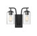Moutd Two Light Outdoor Wall Sconce in Matte Black (446|M50042BK)