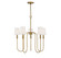 Five Light Chandelier in Natural Brass (446|M10077NB)