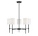 Mchan Five Light Chandelier in Matte Black (446|M10067MBK)