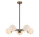 Mchan Five Light Chandelier in Oil Rubbed Bronze with Natural Brass (446|M10011-79)