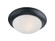 Essentials - 585x Three Light Flush Mount in Black (16|5852FTBK)