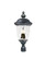 Carriage House DC Three Light Outdoor Pole/Post Lantern in Oriental Bronze (16|3420WGOB)