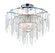 Glacier Nine Light Flush Mount in White / Polished Chrome (16|30730CLWTPC)