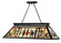 Tiffany Billiard Four Light Billiard in Matte Black (224|KD28)